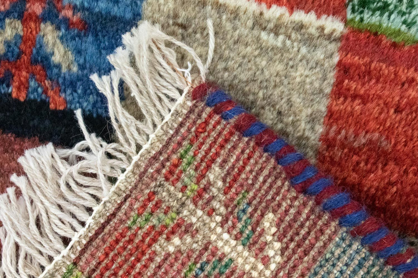 Gabbeh Teppich - Perser 60 x 40 cm - mehrfarbig