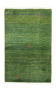Gabbeh Teppich - Perser 125 x 80 cm - grün