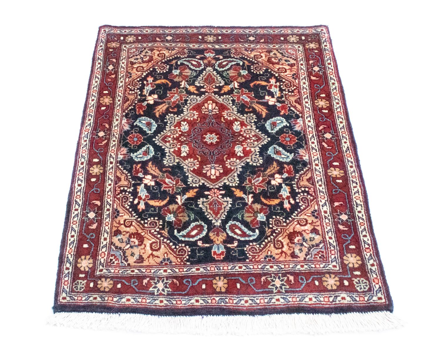 Perserteppich - Bidjar 90 x 70 cm - blau
