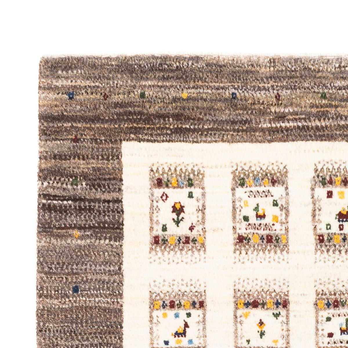 Gabbeh Teppich - Loribaft Perser - Royal - 164 x 101 cm - natur