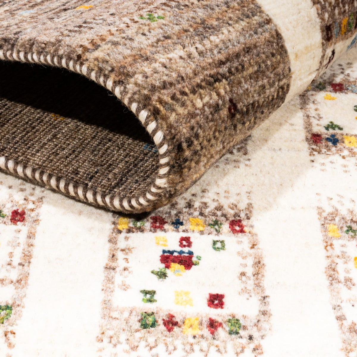 Gabbeh Teppich - Loribaft Perser - Royal - 164 x 101 cm - natur