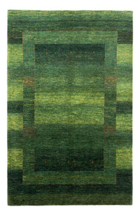 Gabbeh Teppich - Loribaft Perser - 241 x 162 cm - grün
