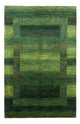 Gabbeh Teppich - Loribaft Perser - 241 x 162 cm - grün
