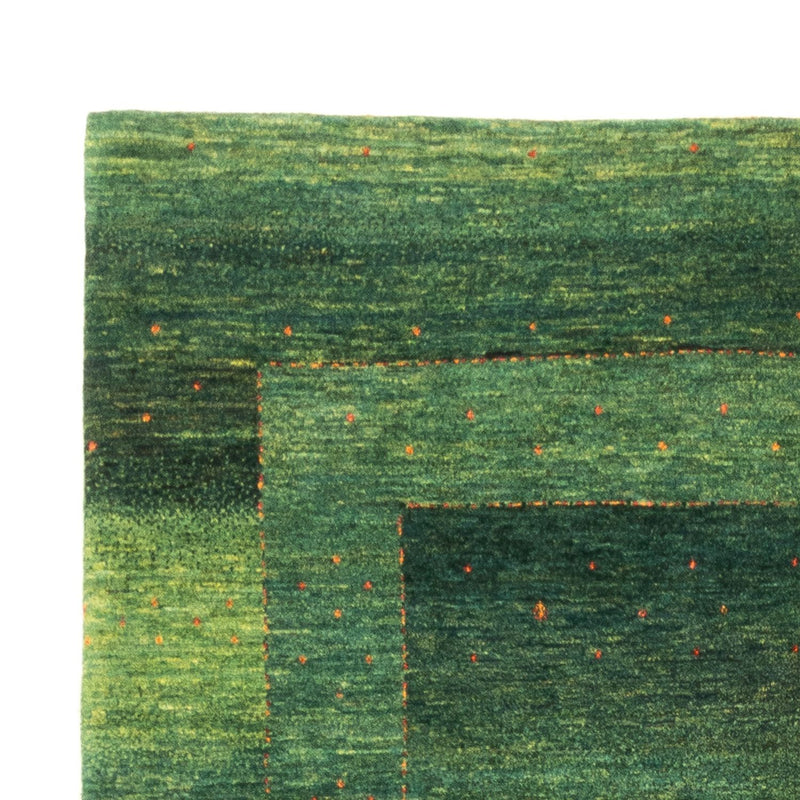 Gabbeh Teppich - Loribaft Perser - 241 x 162 cm - grün