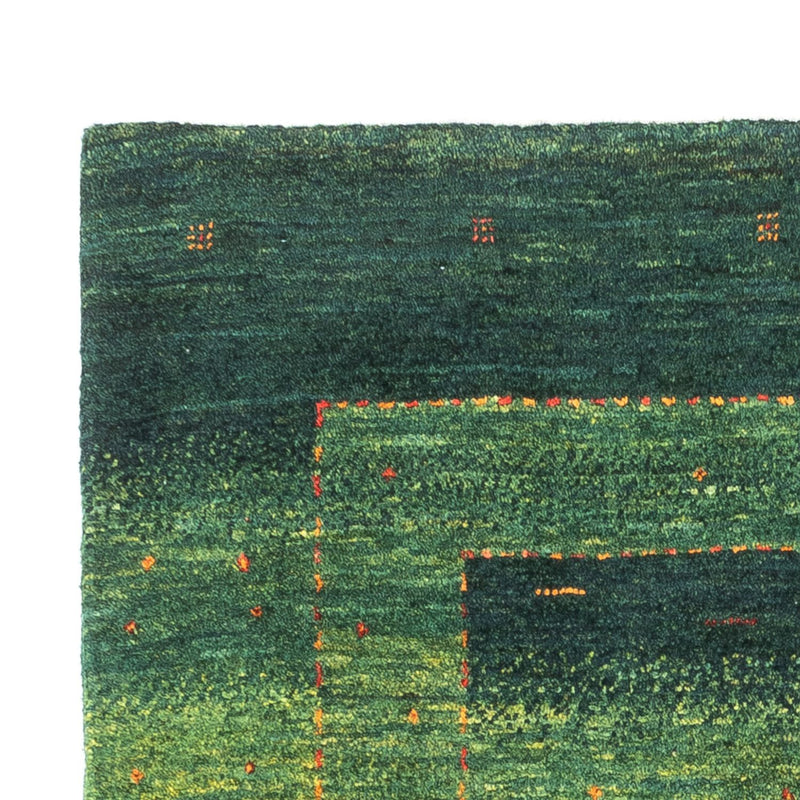 Gabbeh Teppich - Loribaft Perser - 134 x 85 cm - grün