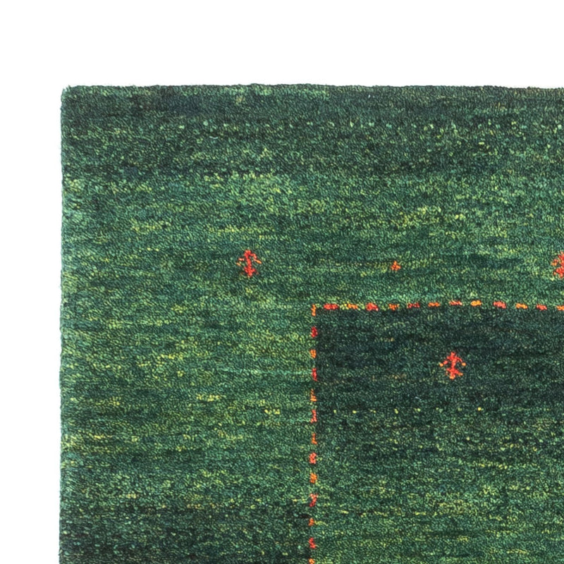 Gabbeh Teppich - Loribaft Perser - 120 x 79 cm - grün