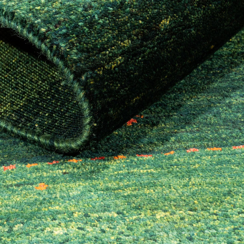 Gabbeh Teppich - Loribaft Perser - 120 x 79 cm - grün