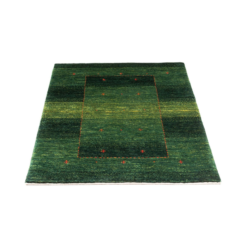 Gabbeh Teppich - Loribaft Perser - 120 x 79 cm - grün