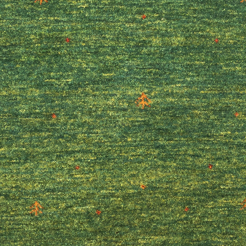 Gabbeh Teppich - Loribaft Perser - 126 x 83 cm - grün