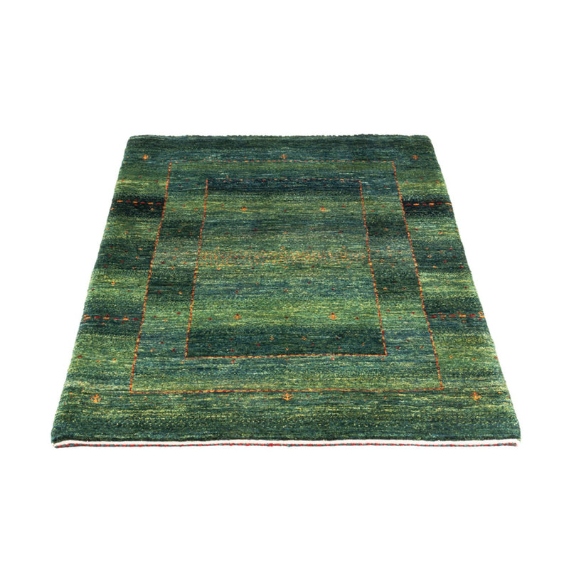 Gabbeh Teppich - Loribaft Perser - 135 x 83 cm - grün