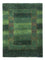 Gabbeh Teppich - Loribaft Perser - 115 x 86 cm - grün