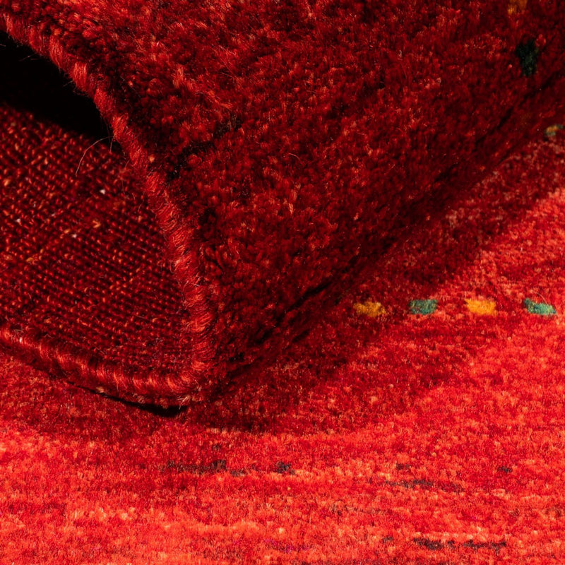 Gabbeh Teppich - Loribaft Perser - 116 x 81 cm - rot