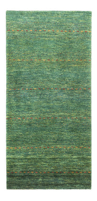 Gabbeh Teppich - Loribaft Perser - 140 x 70 cm - grün
