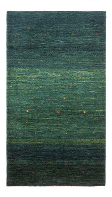 Gabbeh Teppich - Loribaft Perser - 144 x 84 cm - grün
