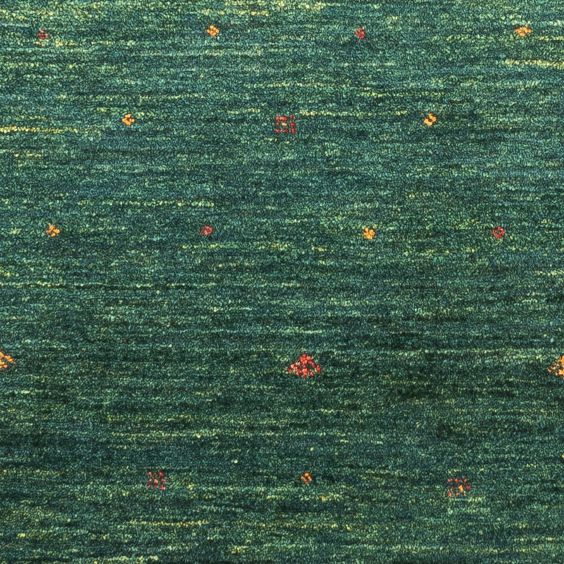 Gabbeh Teppich - Loribaft Perser - 144 x 84 cm - grün