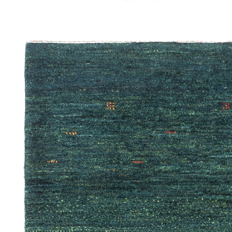 Gabbeh Teppich - Loribaft Perser - 144 x 84 cm - grün