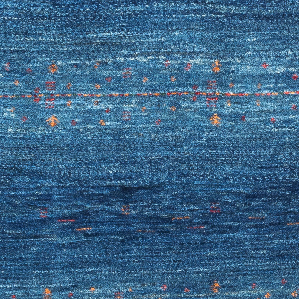 Gabbeh Teppich - Loribaft Perser - 120 x 80 cm - blau