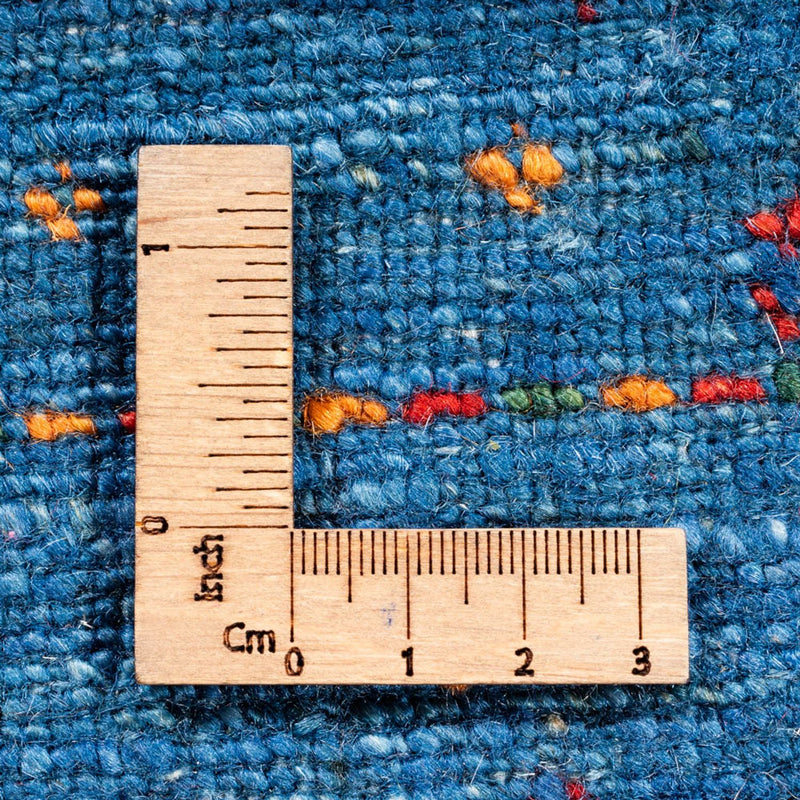 Gabbeh Teppich - Loribaft Perser - 120 x 80 cm - blau