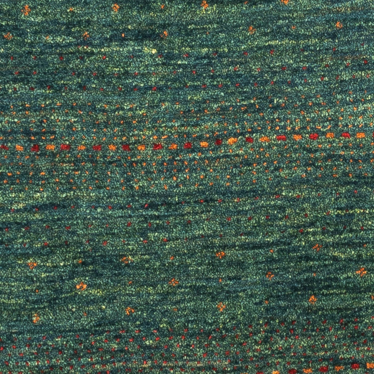 Gabbeh Teppich - Loribaft Perser - 124 x 87 cm - grün