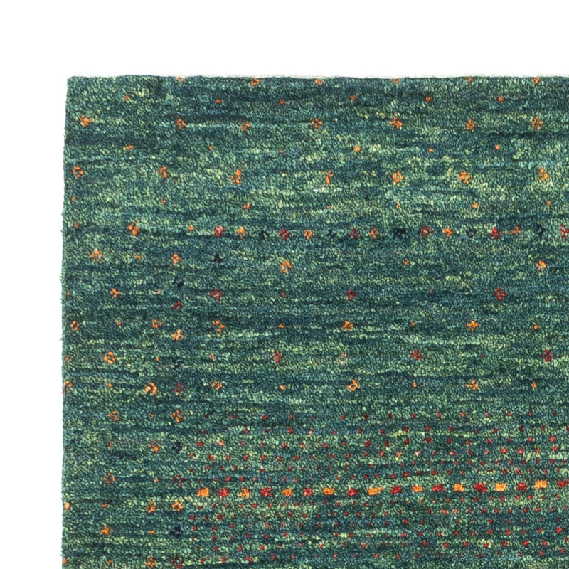 Gabbeh Teppich - Loribaft Perser - 124 x 87 cm - grün