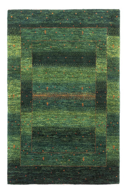 Gabbeh Teppich - Loribaft Perser - 129 x 82 cm - grün