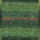 Gabbeh Teppich - Loribaft Perser - 129 x 82 cm - grün