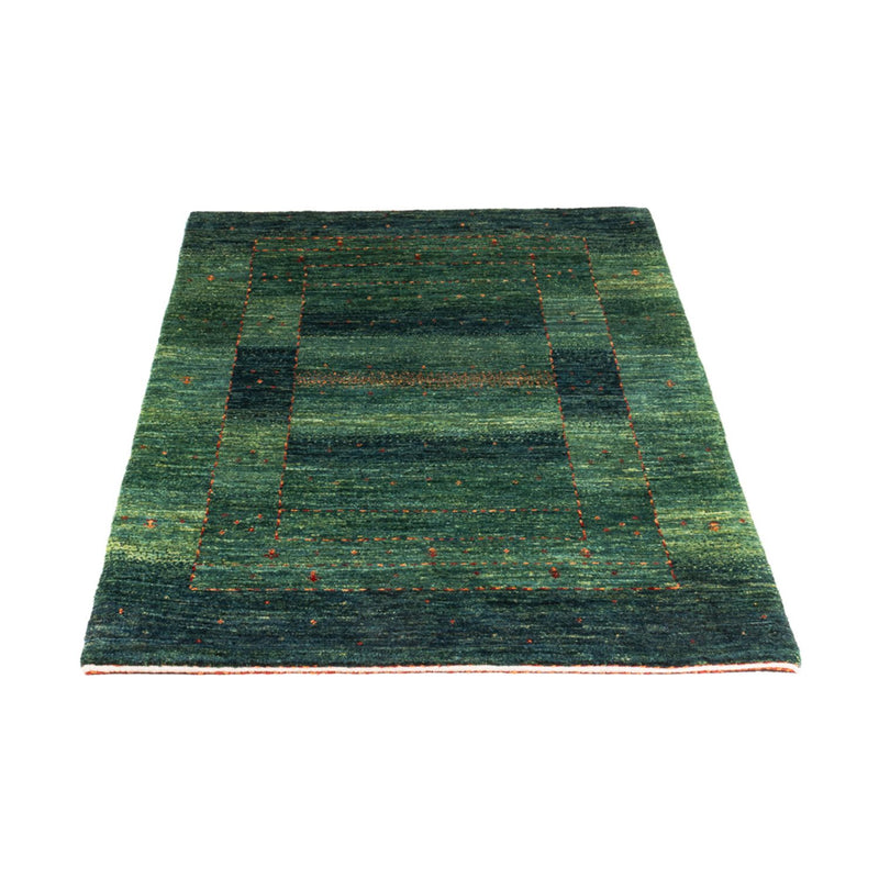 Gabbeh Teppich - Loribaft Perser - 129 x 82 cm - grün