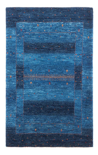 Gabbeh Teppich - Loribaft Perser - 129 x 85 cm - blau