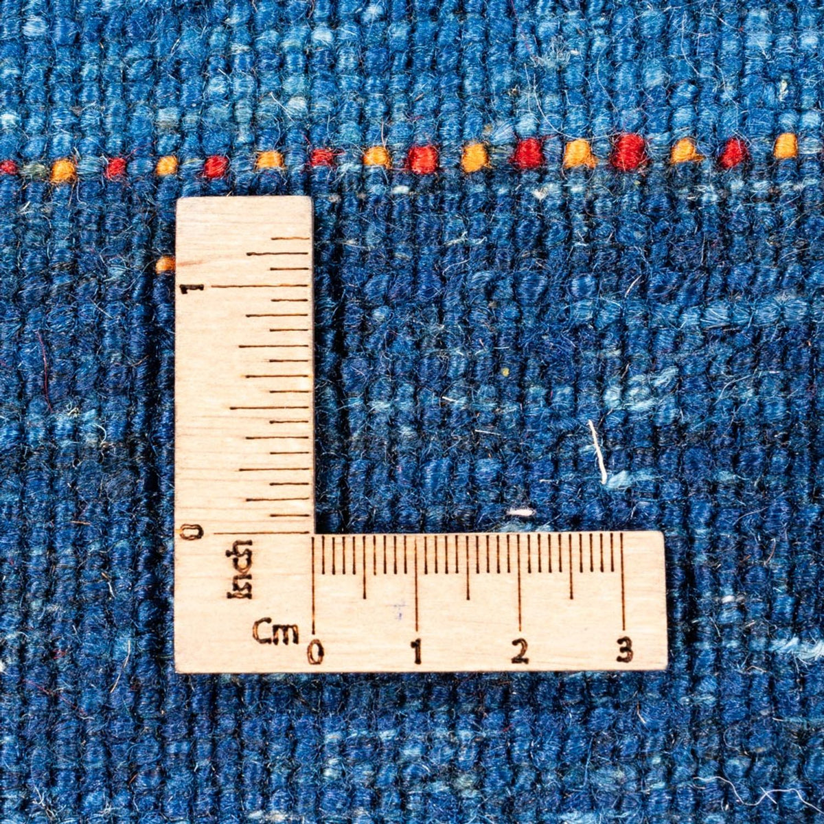 Gabbeh Teppich - Loribaft Perser - 129 x 85 cm - blau