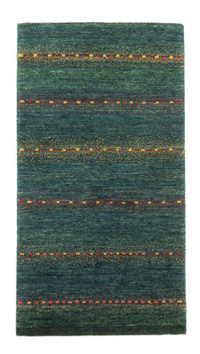 Gabbeh Teppich - Loribaft Perser - 136 x 68 cm - grün