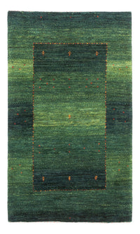 Gabbeh Teppich - Loribaft Perser - 128 x 80 cm - grün