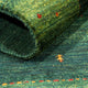 Gabbeh Teppich - Loribaft Perser - 128 x 80 cm - grün