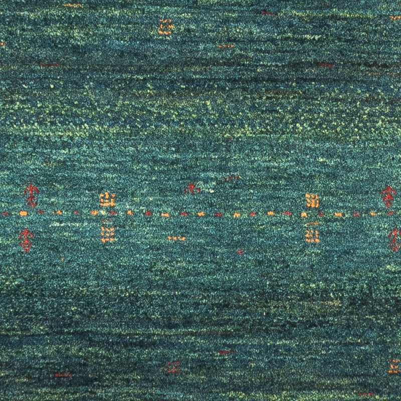 Gabbeh Teppich - Loribaft Perser - 125 x 82 cm - grün