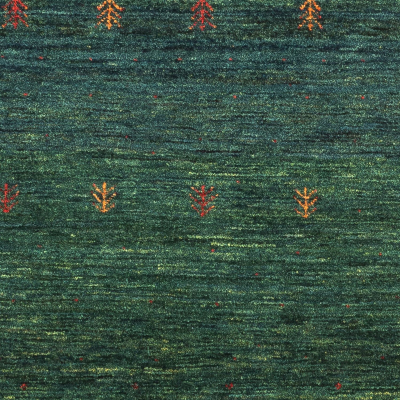 Gabbeh Teppich - Loribaft Perser - 136 x 87 cm - grün