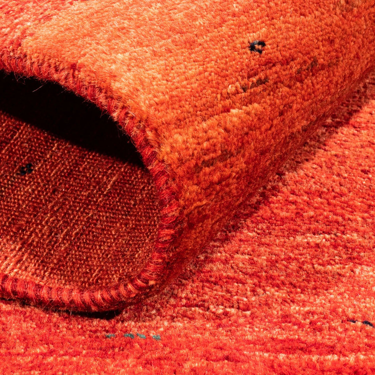 Gabbeh Teppich - Loribaft Perser - 118 x 82 cm - rot