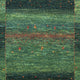 Gabbeh Teppich - Loribaft Perser - 125 x 86 cm - grün