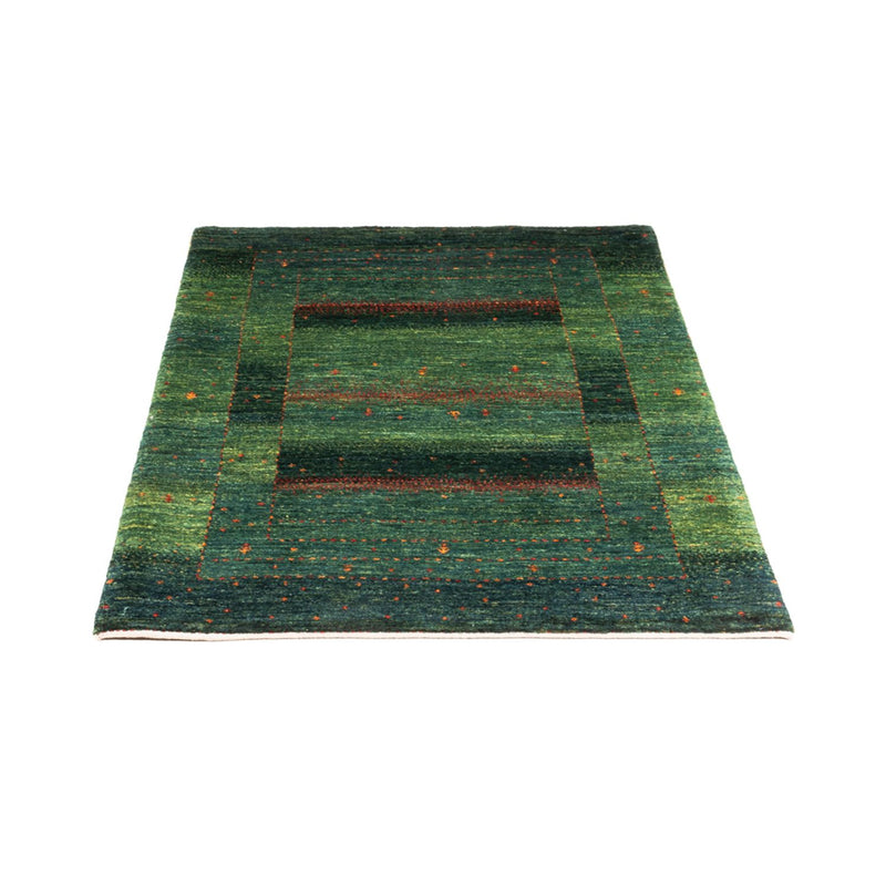 Gabbeh Teppich - Loribaft Perser - 125 x 86 cm - grün