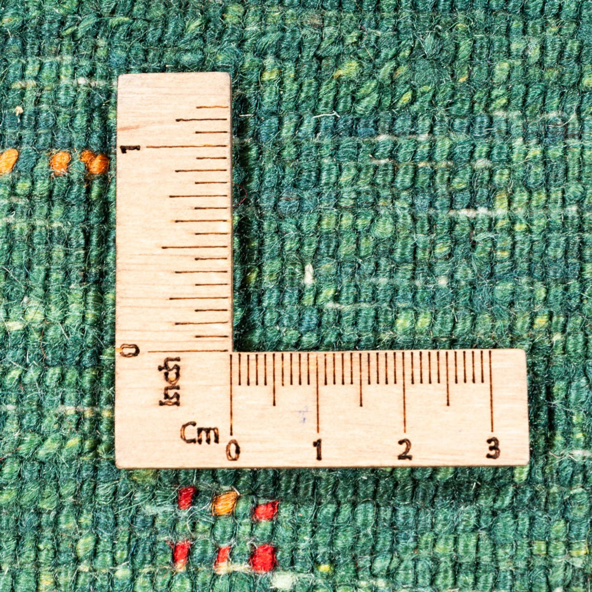 Gabbeh Teppich - Loribaft Perser - 133 x 84 cm - grün