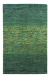 Loribaft Teppich Perser 76x120cm - Orientteppich - Rechteckig / Grün / 76 x 120 cm Rechteckig