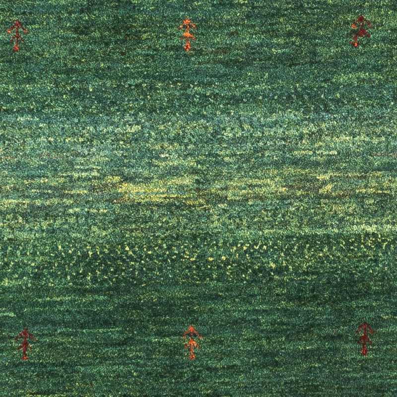 Gabbeh Teppich - Loribaft Perser - 120 x 80 cm - grün