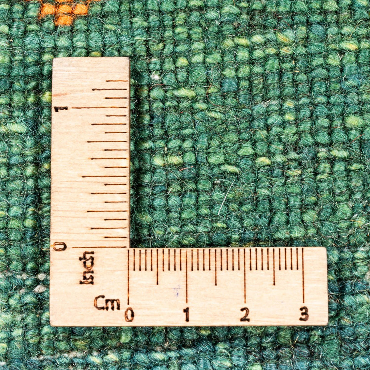 Gabbeh Teppich - Loribaft Perser - 125 x 85 cm - grün