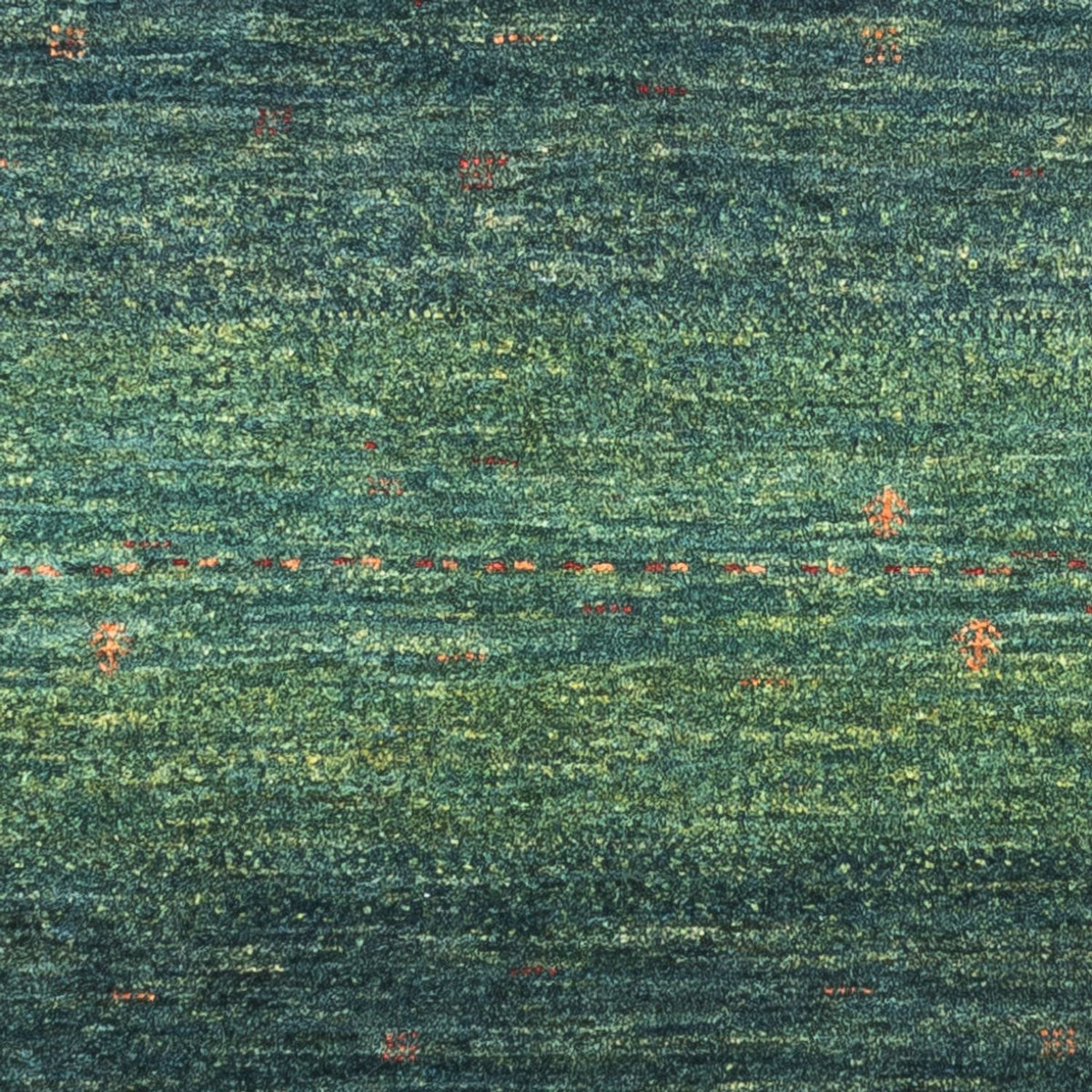 Gabbeh Teppich - Loribaft Perser - 123 x 78 cm - grün