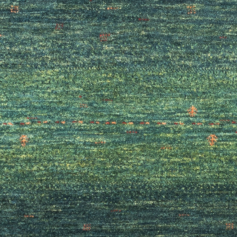 Gabbeh Teppich - Loribaft Perser - 123 x 78 cm - grün