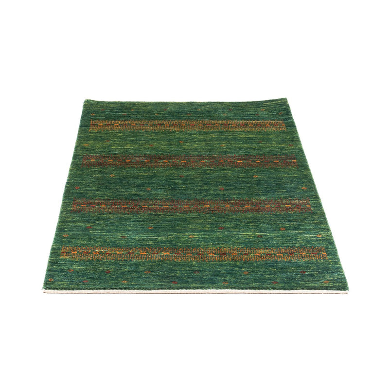Gabbeh Teppich - Loribaft Perser - 128 x 82 cm - grün