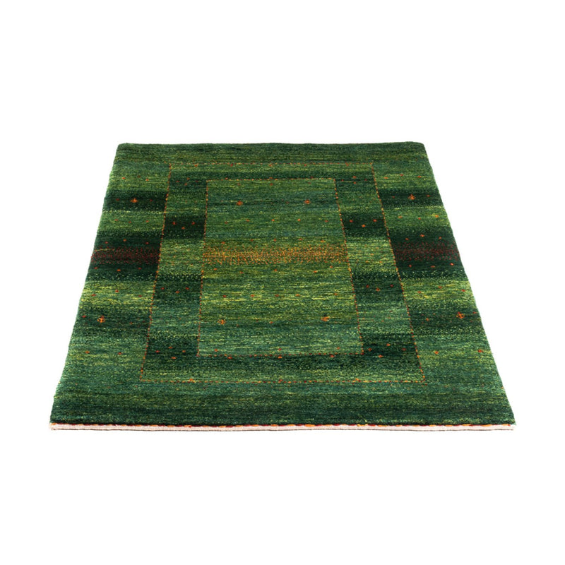 Gabbeh Teppich - Loribaft Perser - 123 x 79 cm - grün