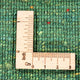 Gabbeh Teppich - Loribaft Perser - 123 x 79 cm - grün