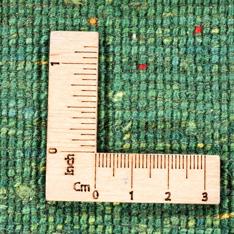 Gabbeh Teppich - Loribaft Perser - 123 x 79 cm - grün