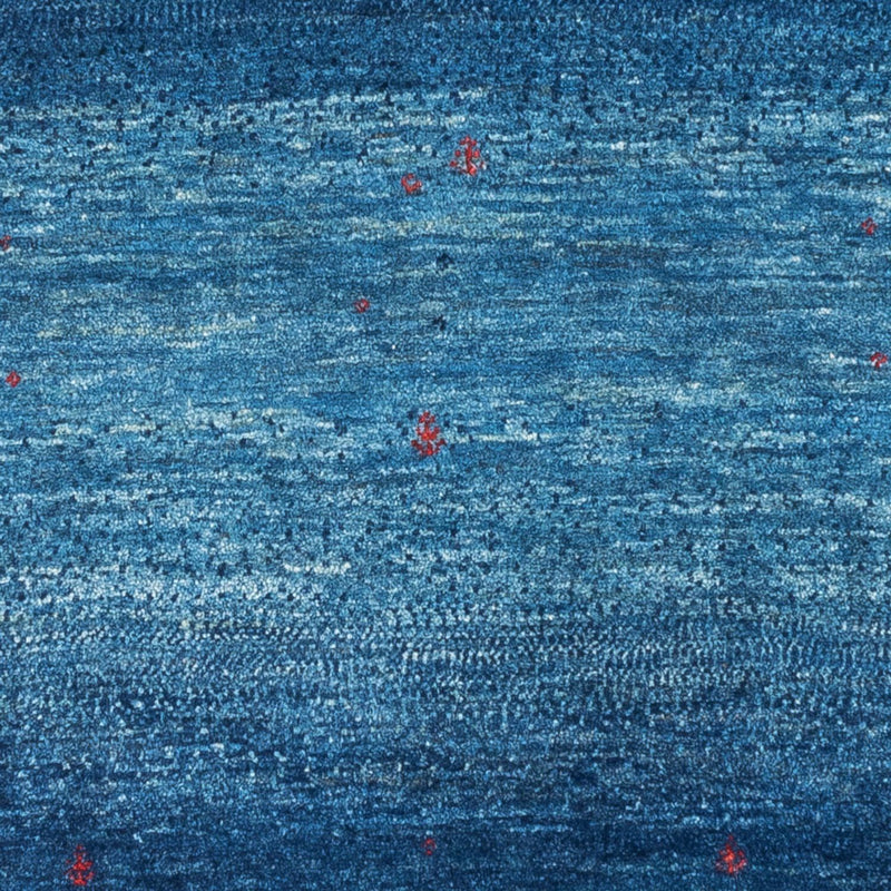 Gabbeh Teppich - Loribaft Perser - 137 x 83 cm - blau