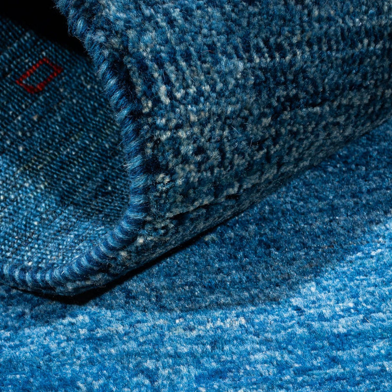 Gabbeh Teppich - Loribaft Perser - 137 x 83 cm - blau