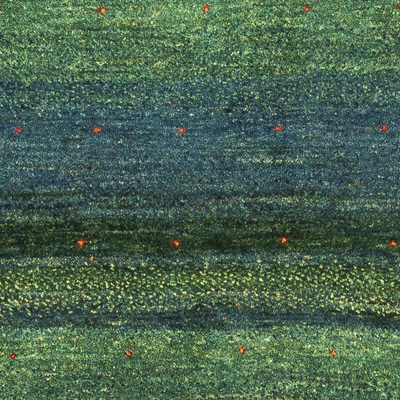 Gabbeh Teppich - Loribaft Perser - 121 x 80 cm - grün